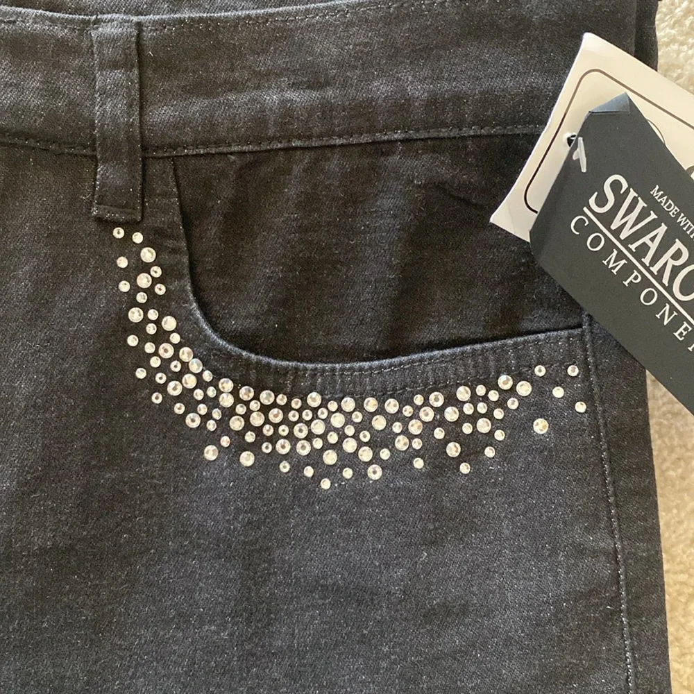 Christine Alexander black crystal jeans. NWT - Picture 2 of 9
